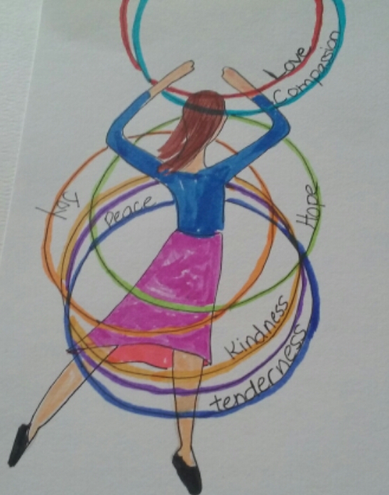 dancing hoop girl